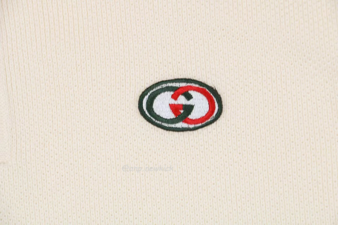 Gucci Logo Appliqued Striped Cotton Polo Shirt (4) - www.newkick.vip